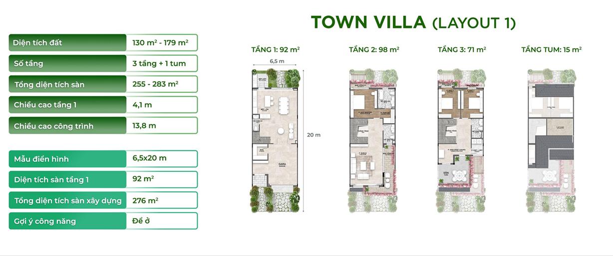 town villa layout 1