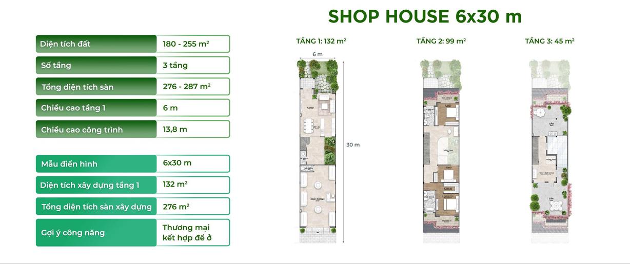 shophouse ecopark long an 6x30m