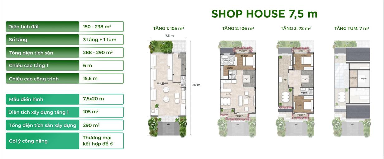 shophouse ecopark long an 7m5