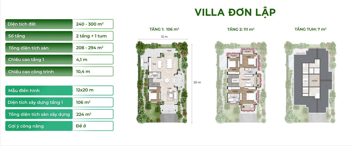 villa đơn lập ecopark long an