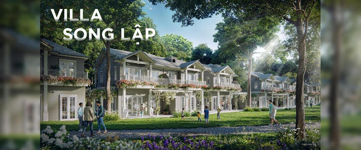 villa song lập ecopark long an